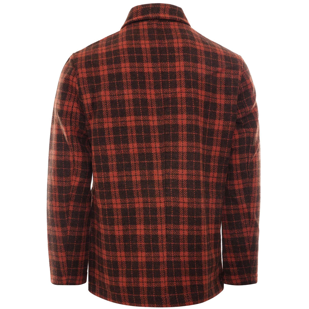 Norfolk Bakers Jacket - Orange Check