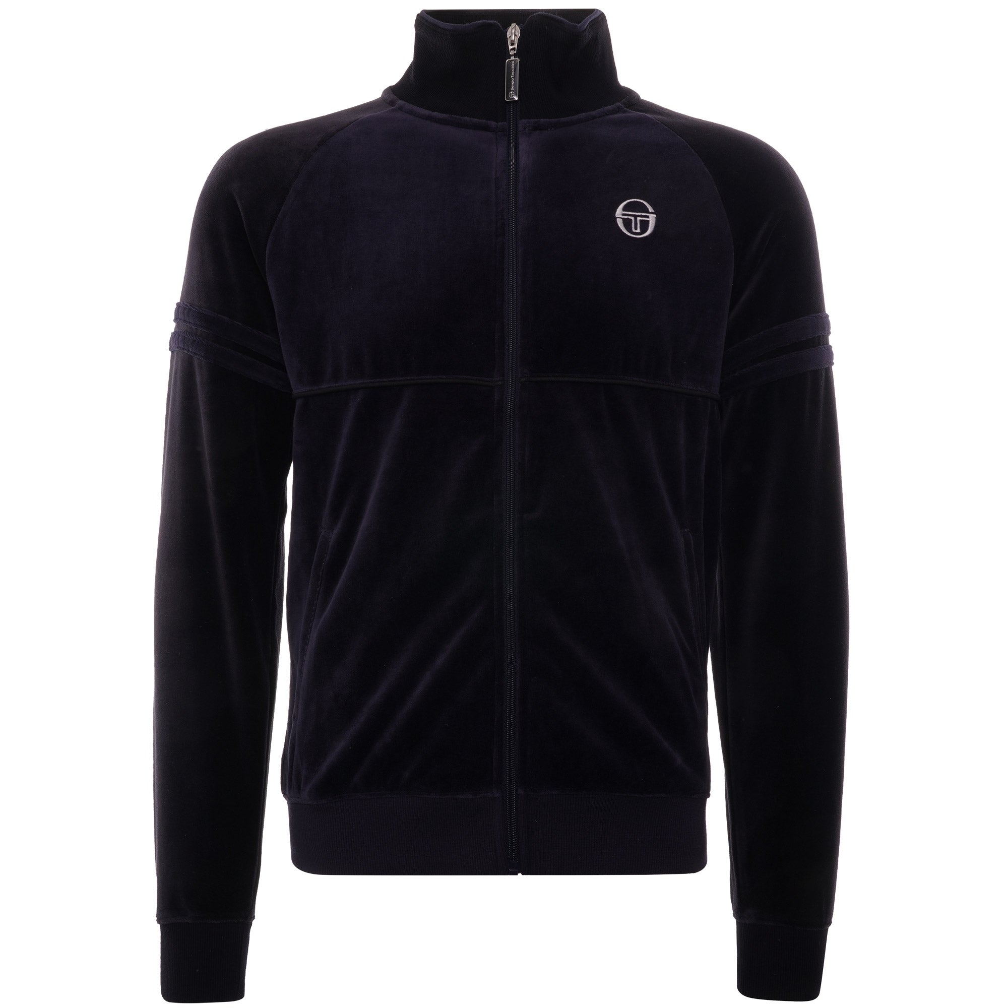 Orion Velour Track Top - Navy