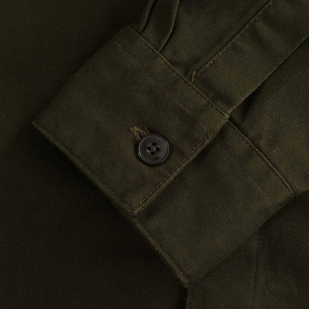 Essential Twill Overshirt - Olive