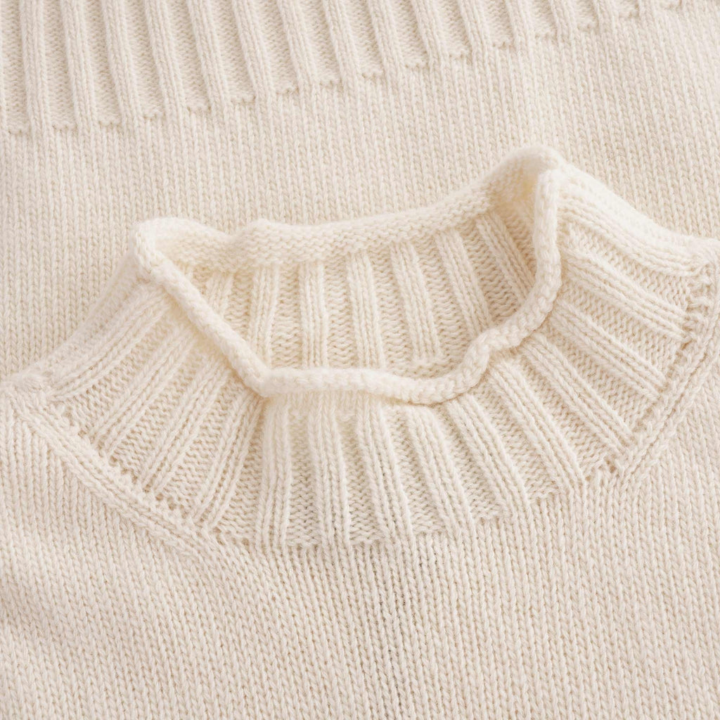 Morpeth Fisherman Crew Jumper - Ecru