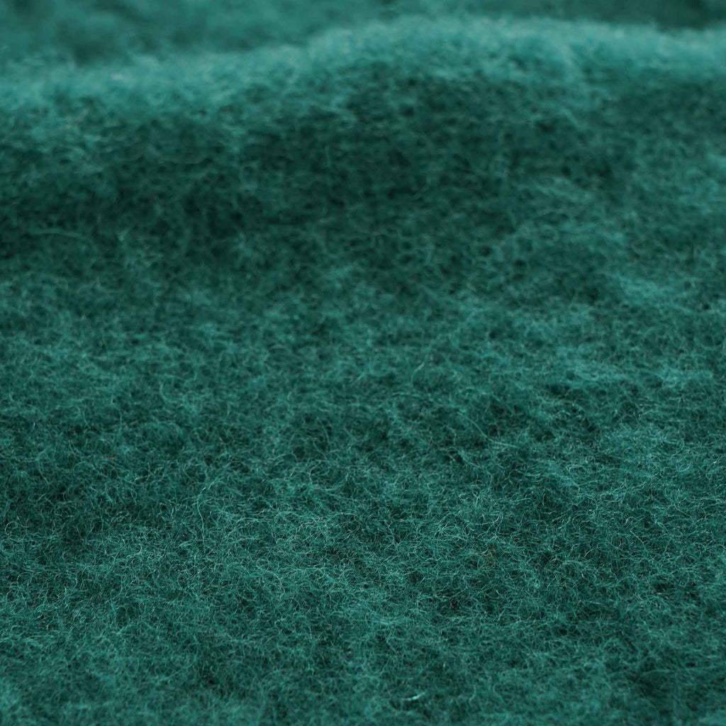 Suedehead Brushed Lambswool Crew Neck Knitted Jumper - Green