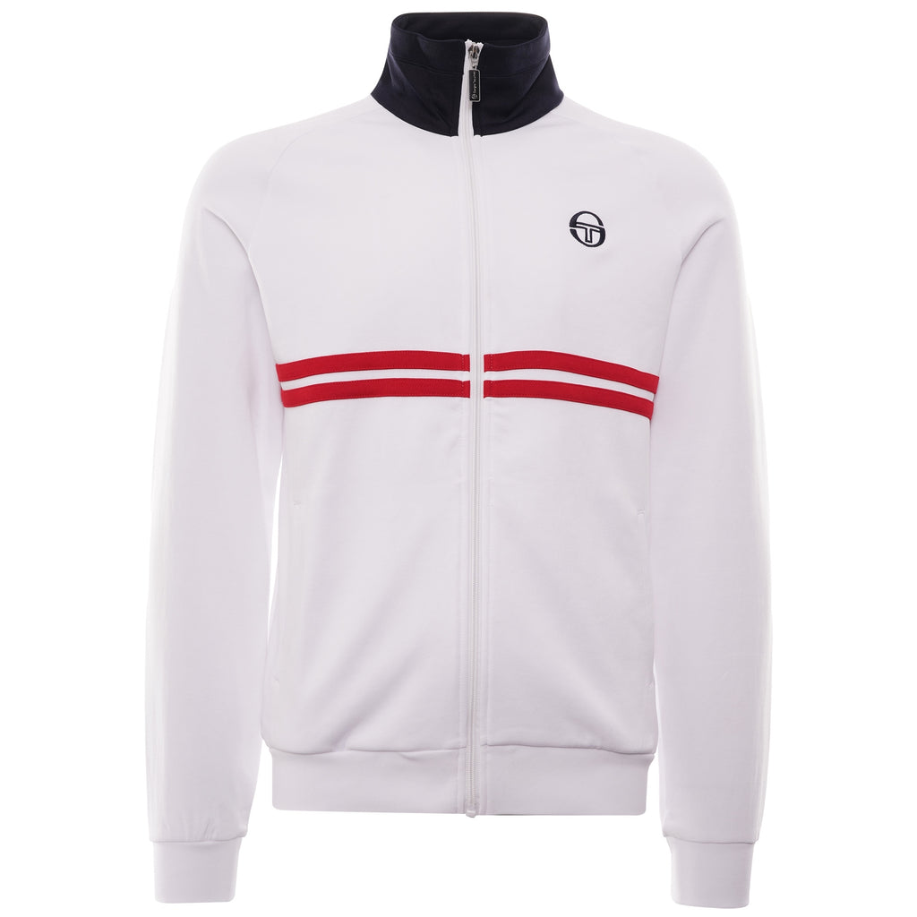 Dallas Track Top - White/Navy/Red