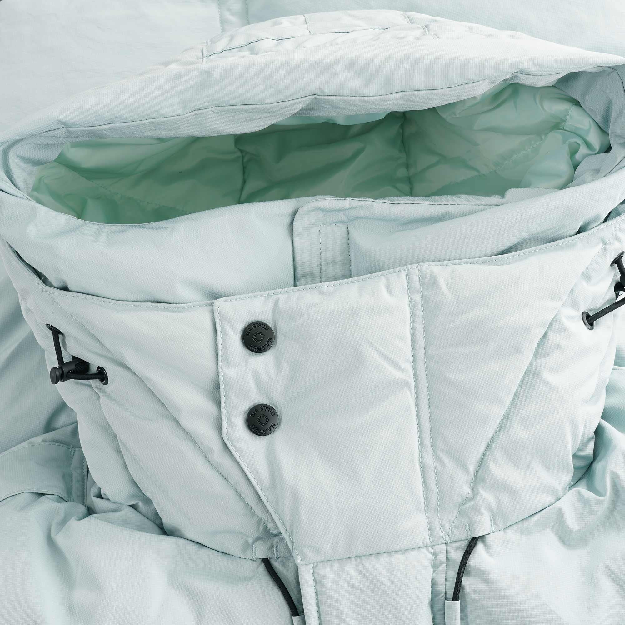 L-21 Ripstop Down Hooded Jacket - Mist Green