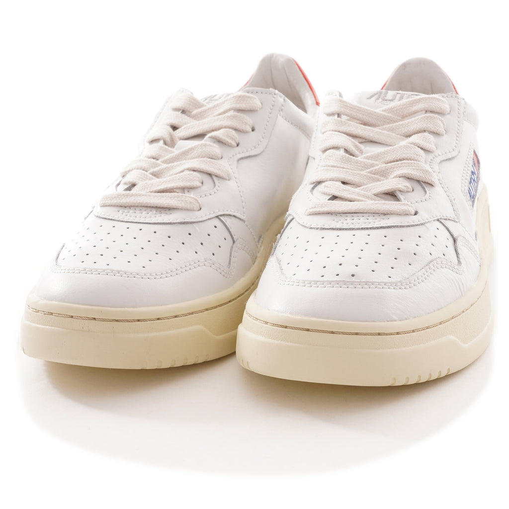Action Shoes Low All Leather - White/Orange