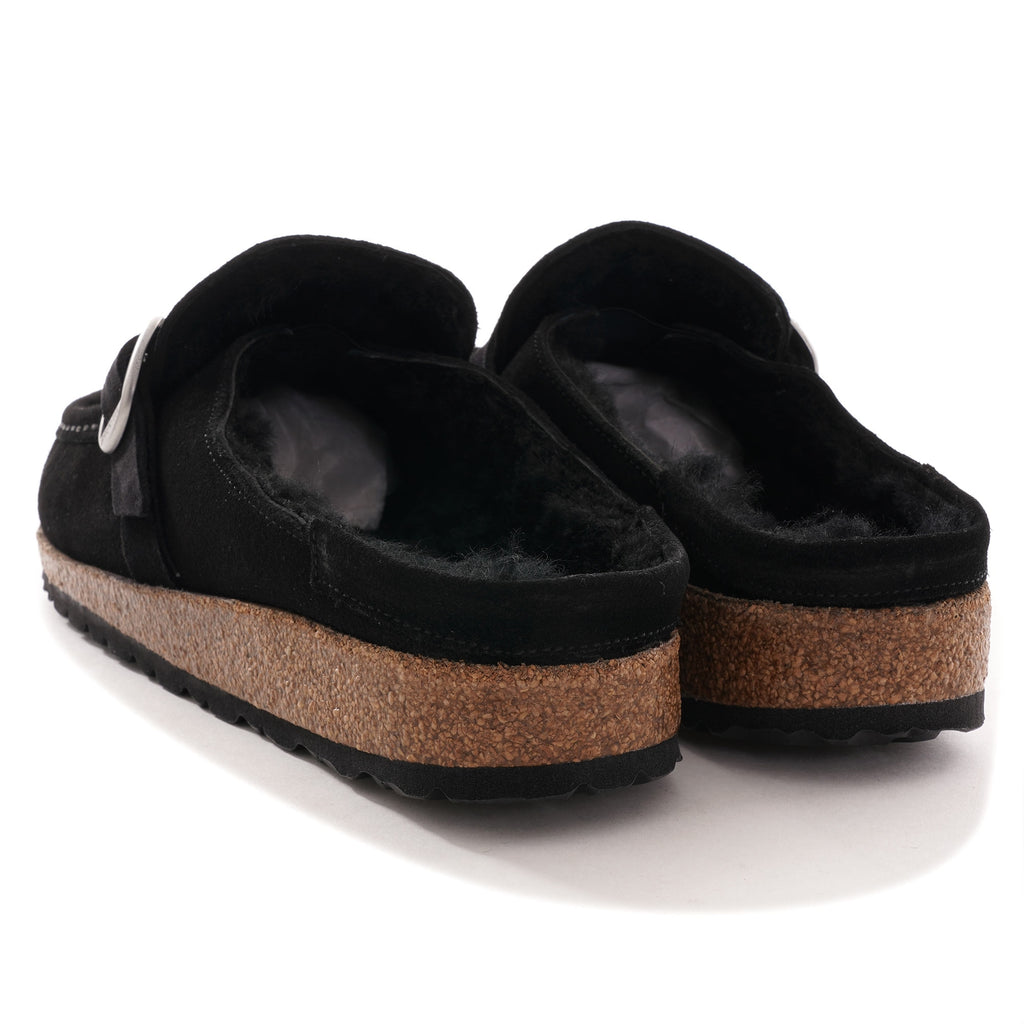 Buckley Shearling Suede Leather - Black
