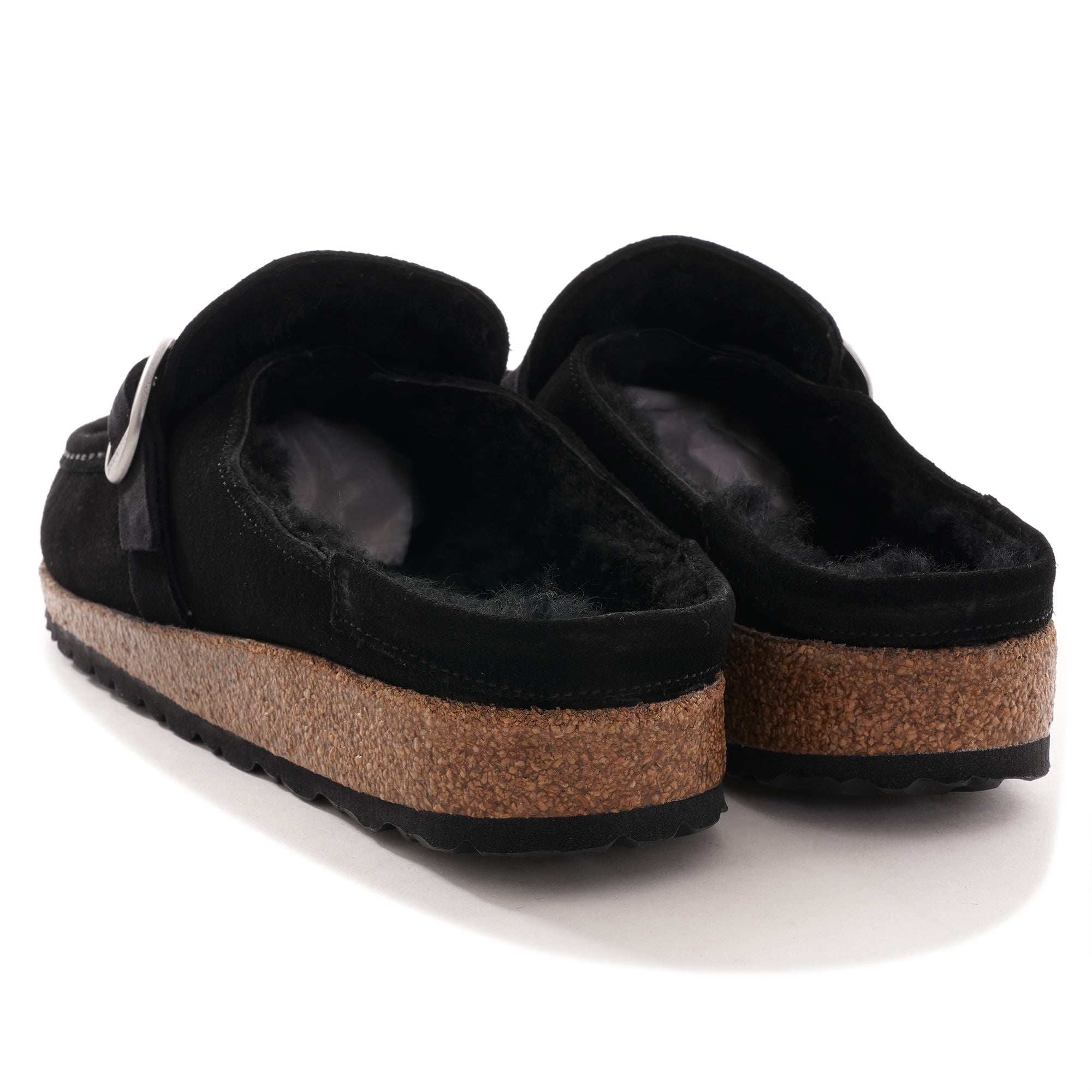 Buckley Shearling Suede Leather - Black