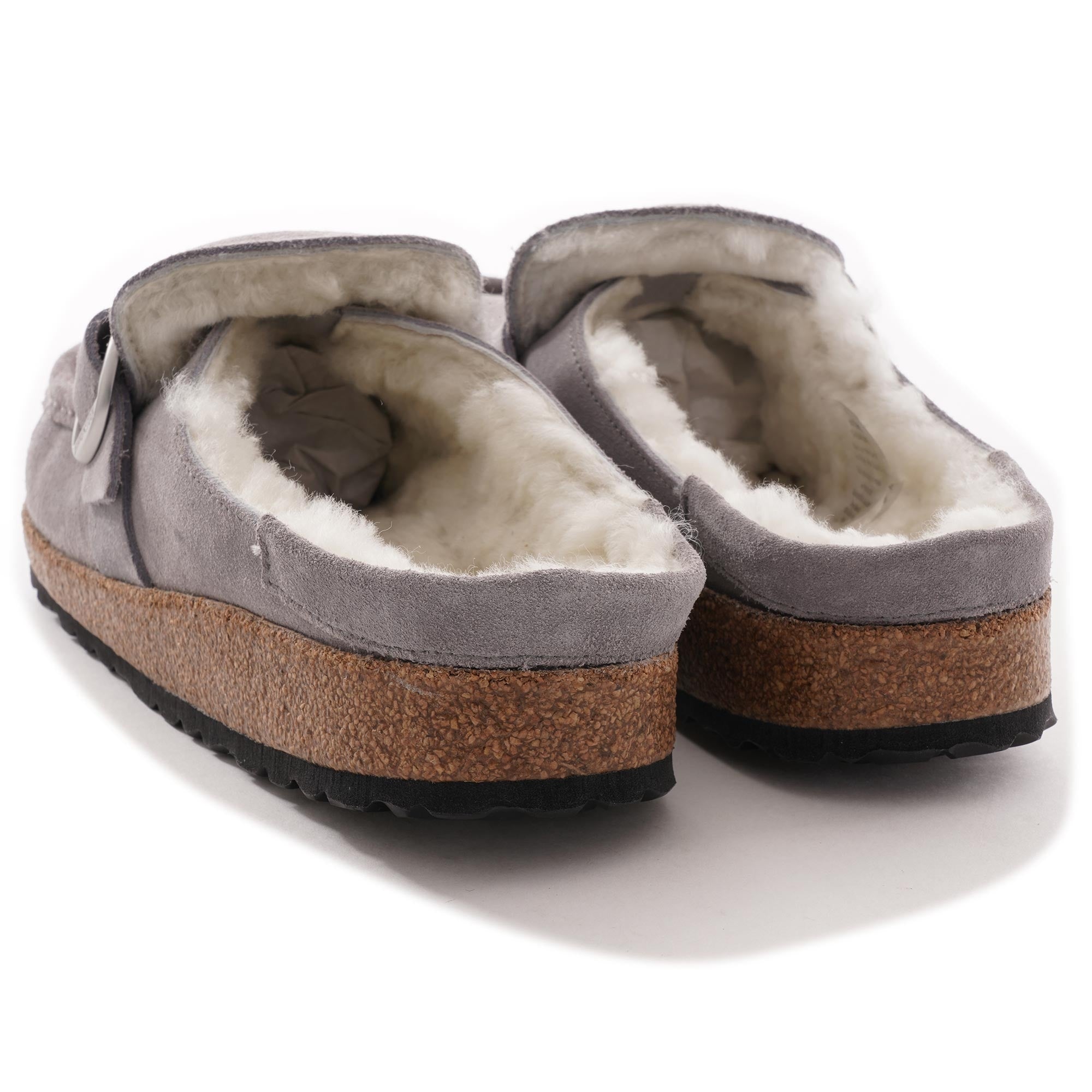 Buckley Shearling Suede Leather - Whale Grey