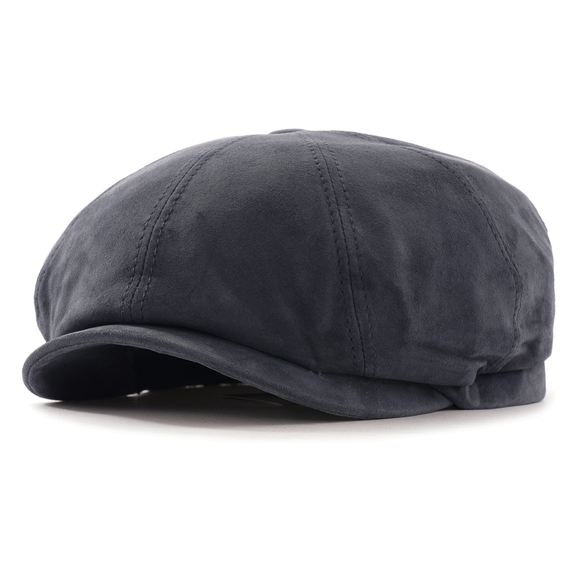 Hatteras Goat Suede Flat Cap - Blue