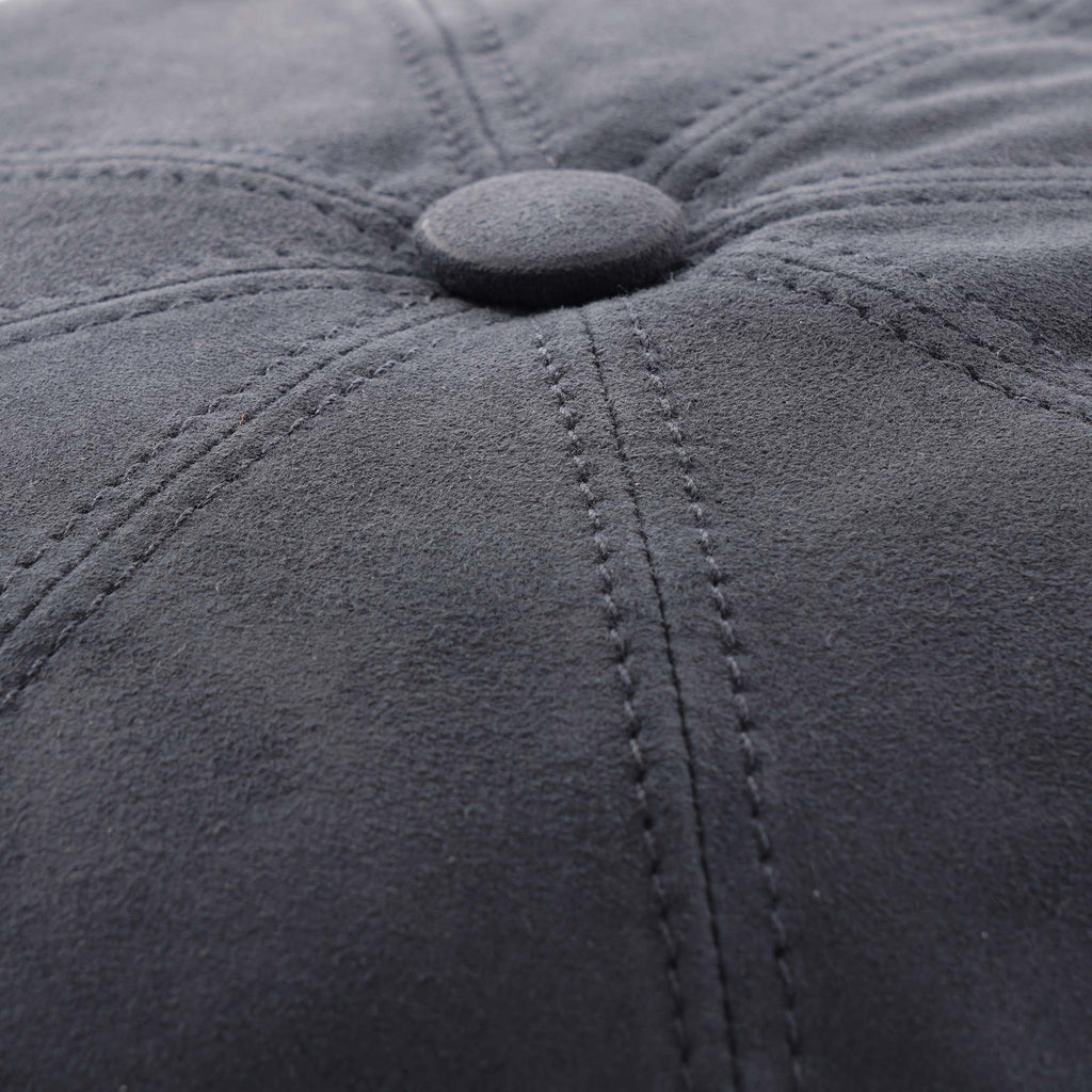 Hatteras Goat Suede Flat Cap - Blue