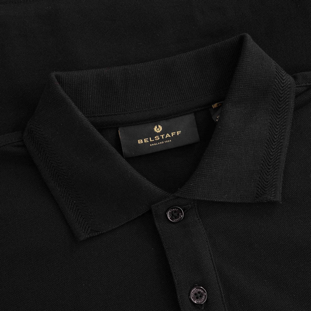 Cotton Pique Polo Shirt - Black