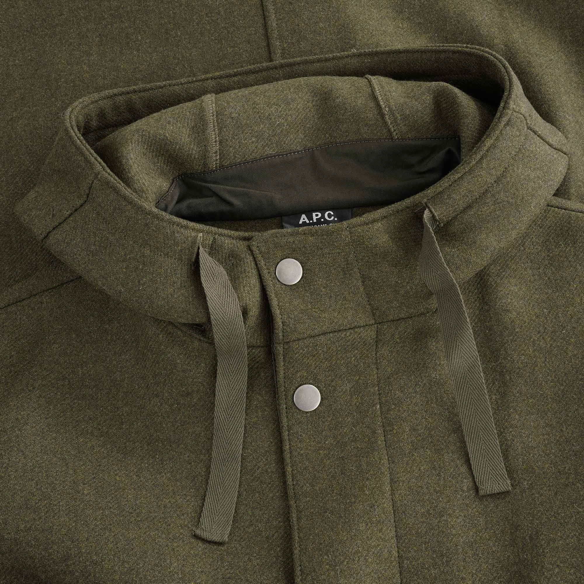 A.P.C. Marc Wool Parka - Khaki