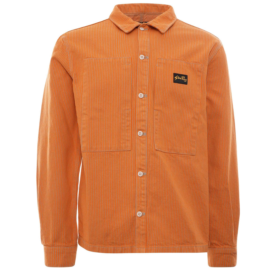 Prison Shirt - Orange/Khaki Hickory