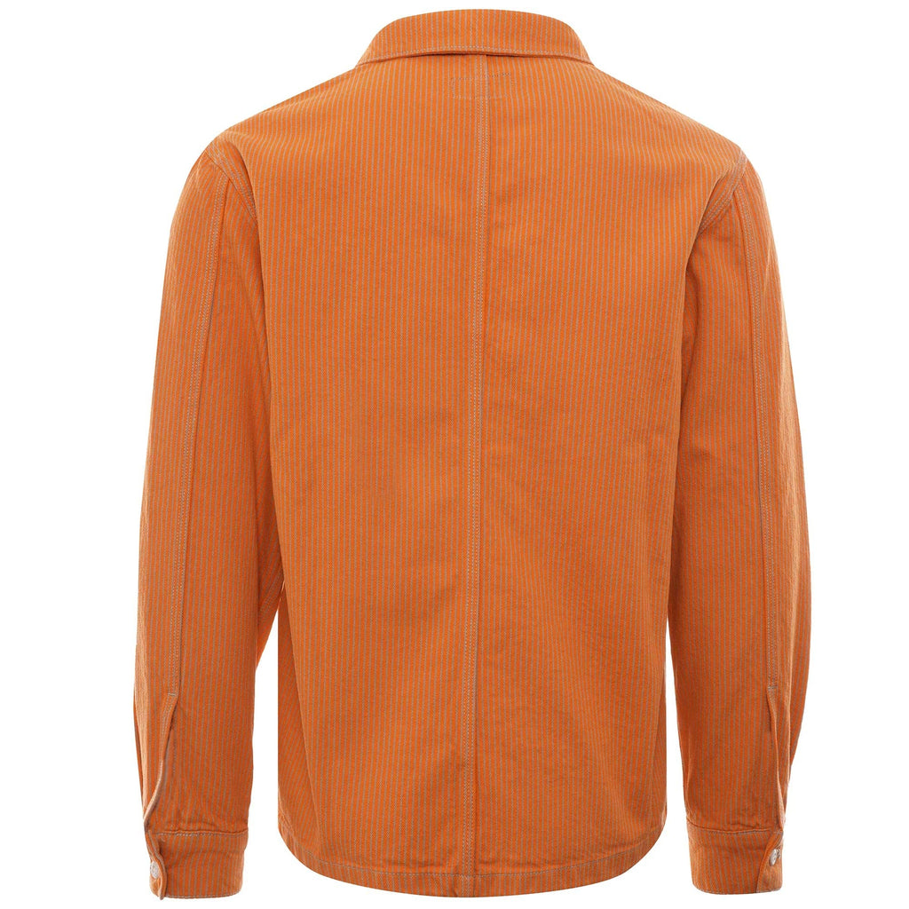 Prison Shirt - Orange/Khaki Hickory