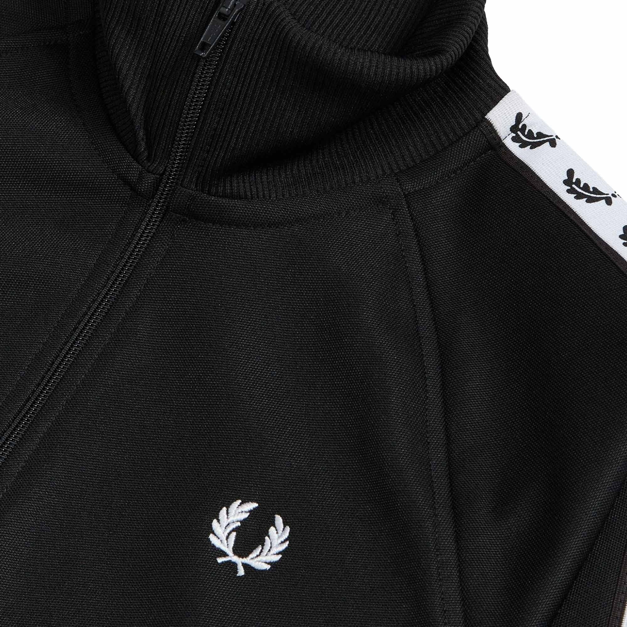 Taped Track Jacket - Black