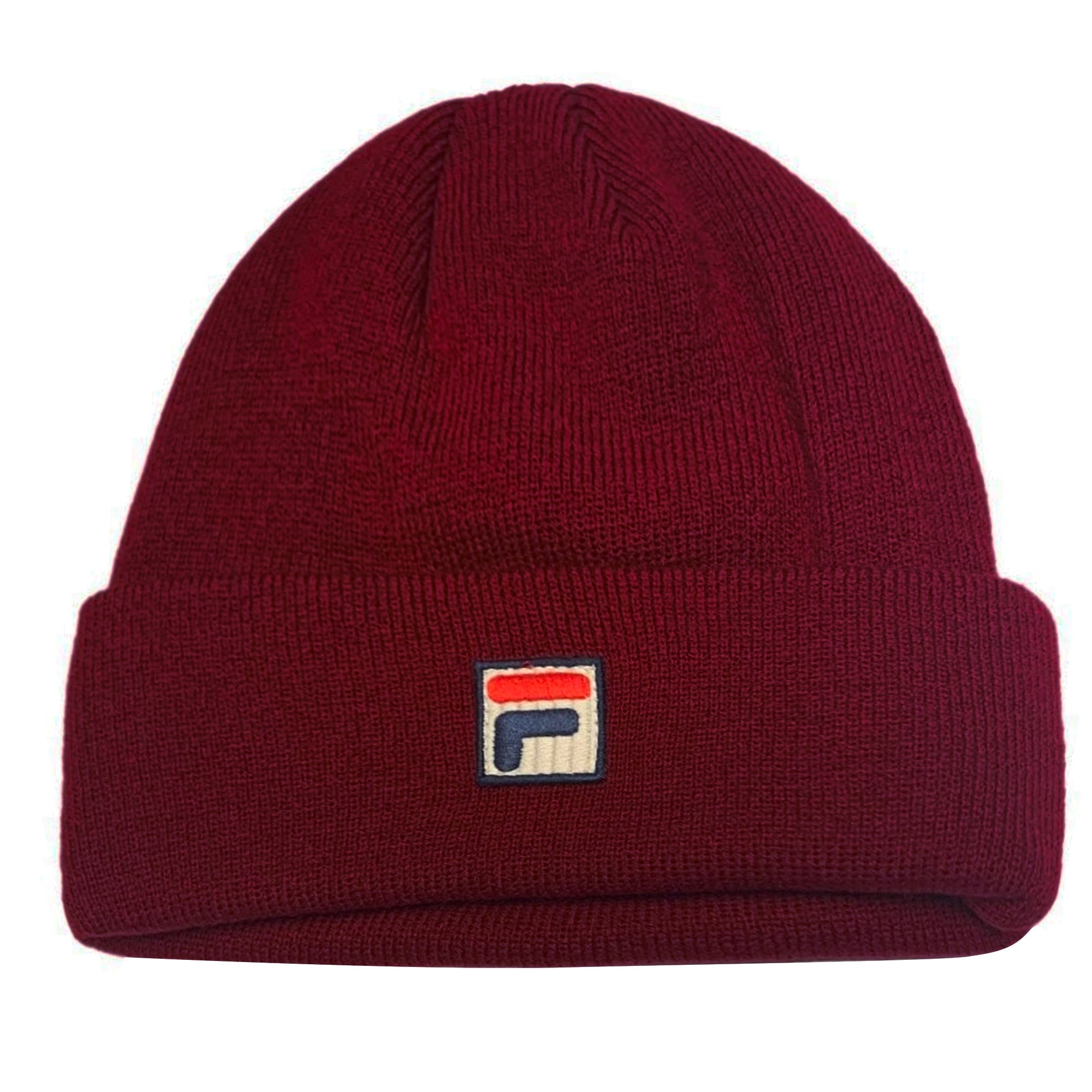 Kart2 Fine Rib Knit Turn Up Beanie - Rhubarb