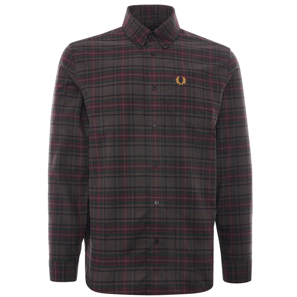 Tonal Tartan Shirt - Black