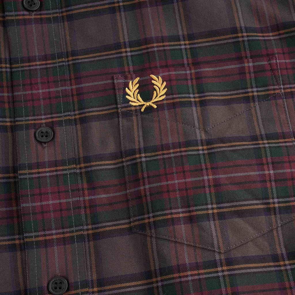 Tonal Tartan Shirt - Black