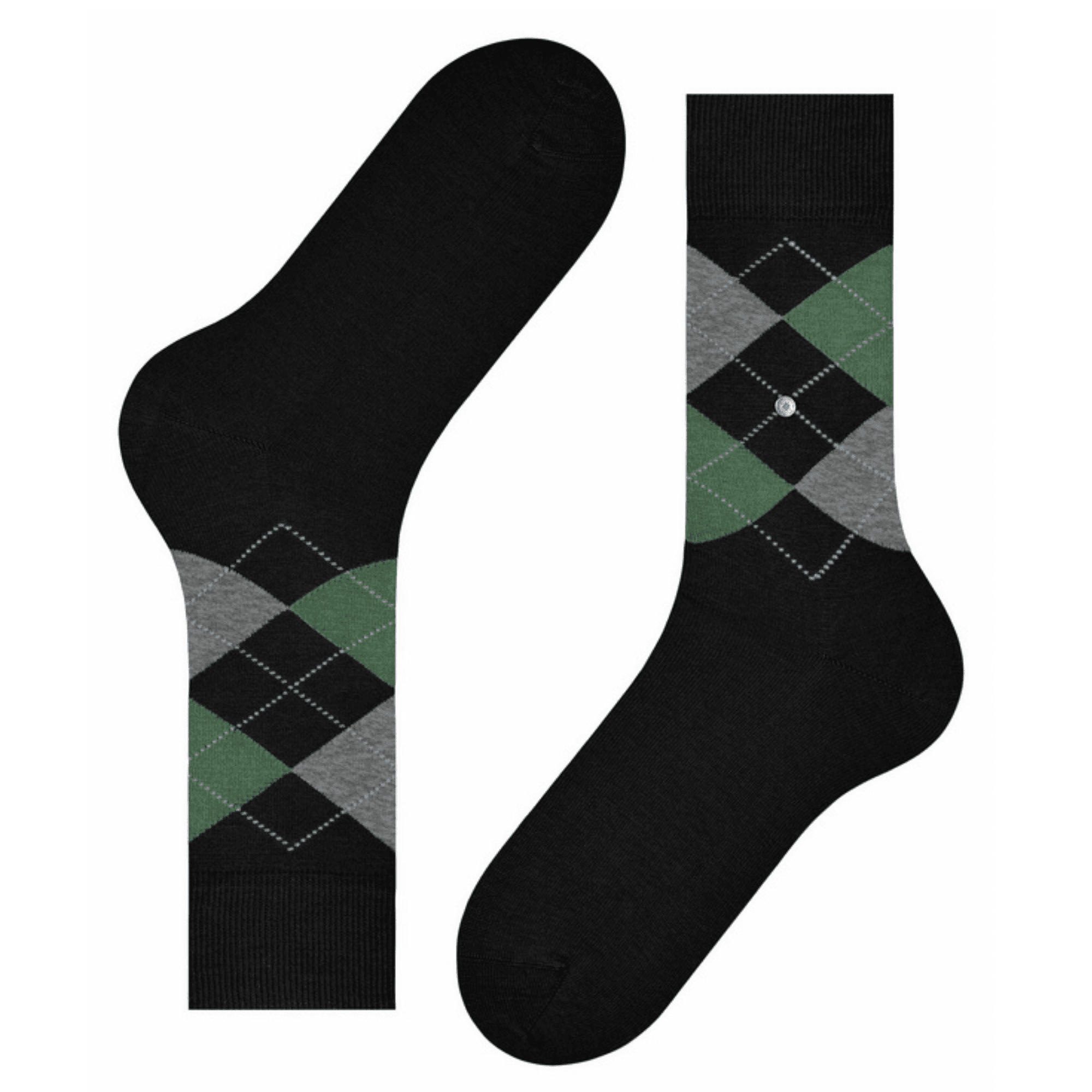 Burlington Socks Manchester Socks - Black/Green