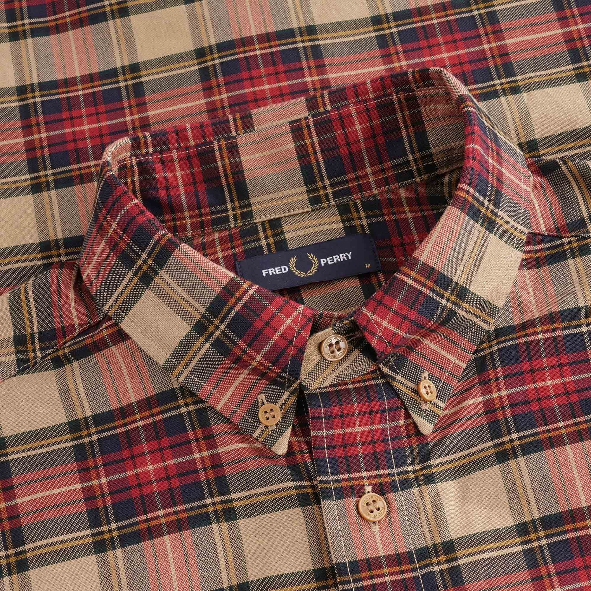 Tonal Tartan Shirt - Warm Stone