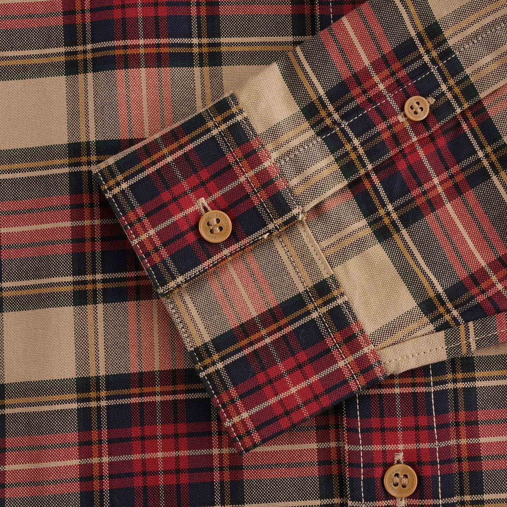 Tonal Tartan Shirt - Warm Stone