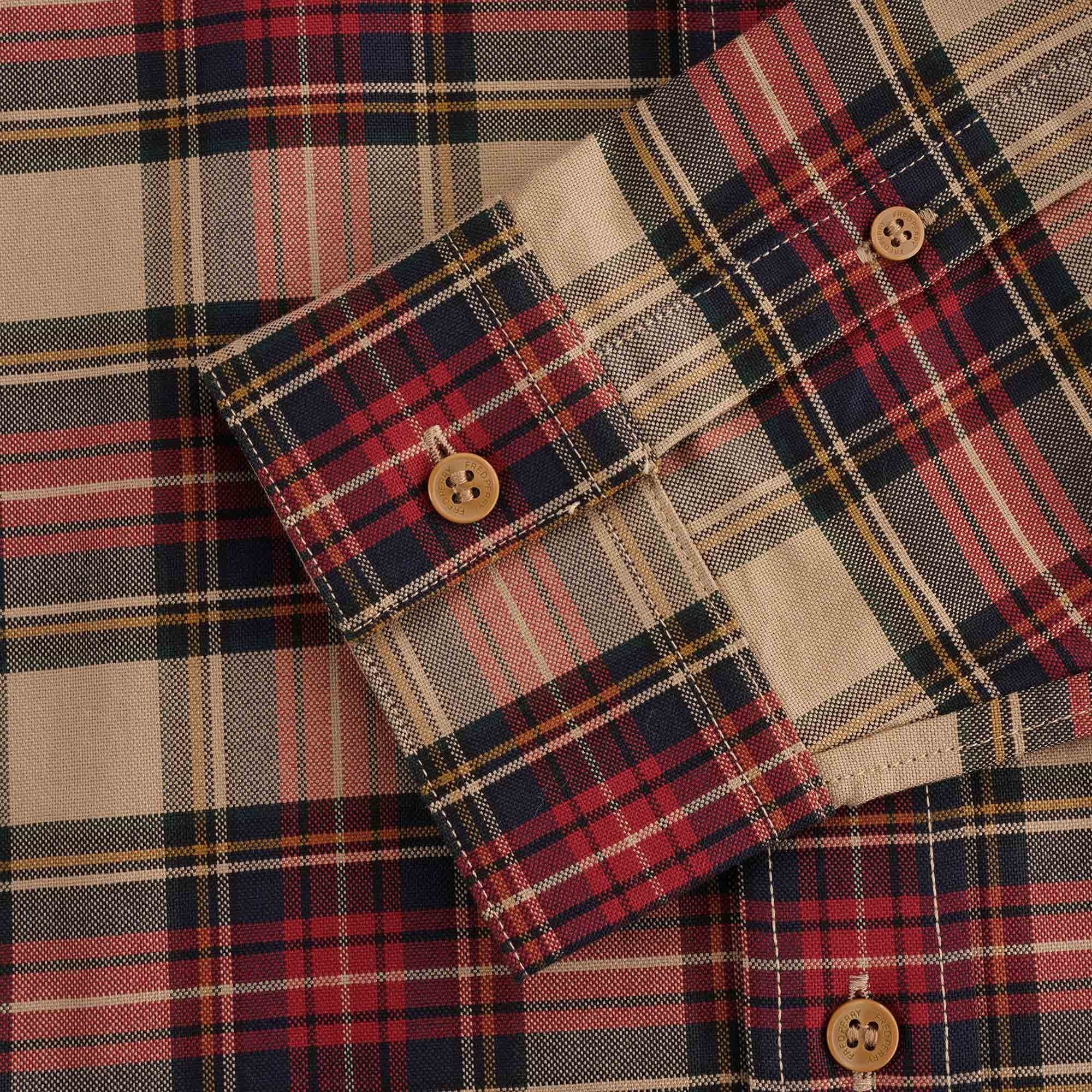 Tonal Tartan Shirt - Warm Stone