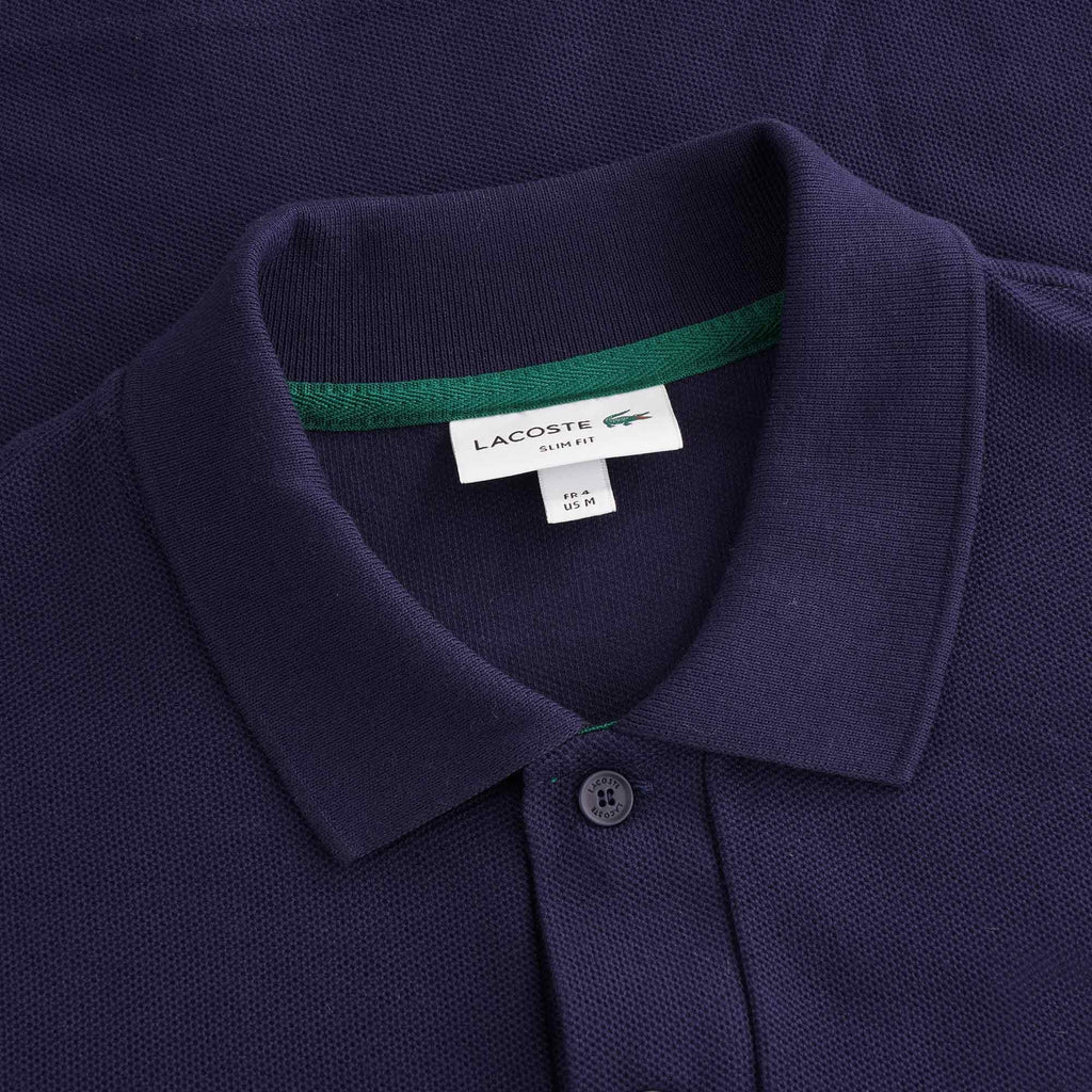 Heritage Slim Fit Colourblock Cotton Piqu Polo Shirt - Bleu