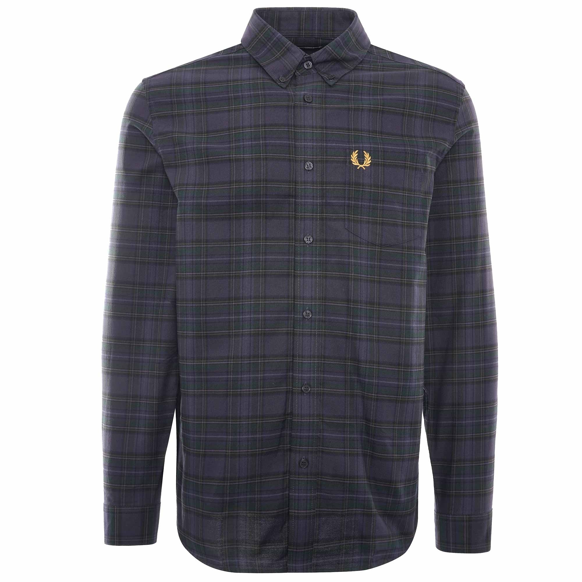 Tonal Tartan Shirt - Navy
