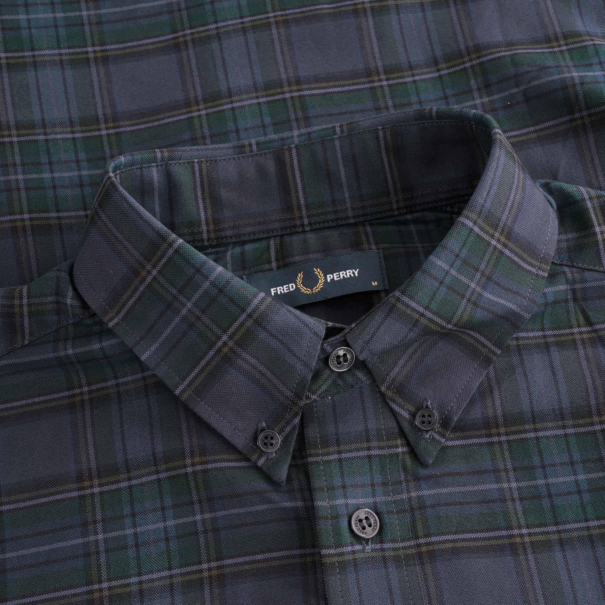 Tonal Tartan Shirt - Navy