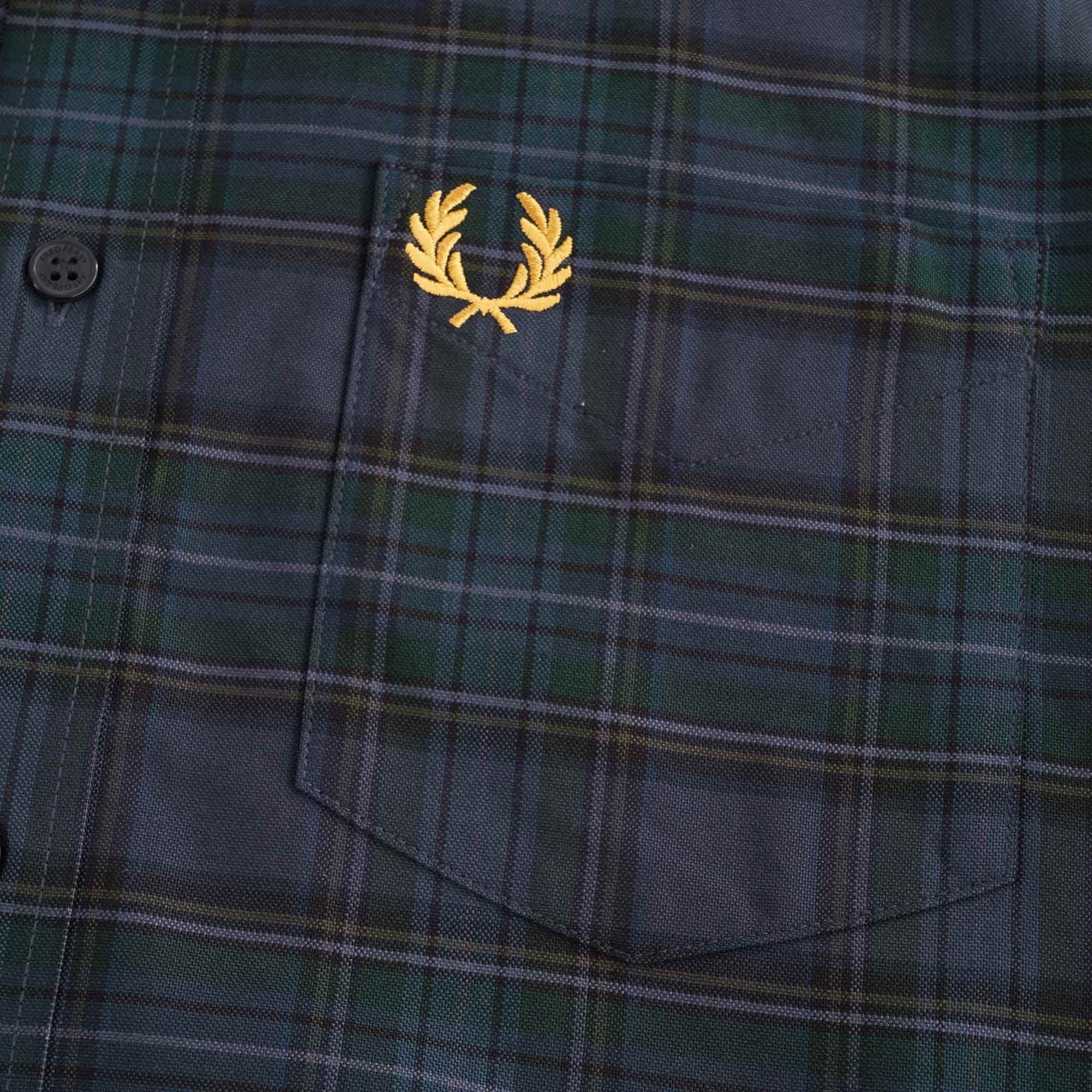 Tonal Tartan Shirt - Navy