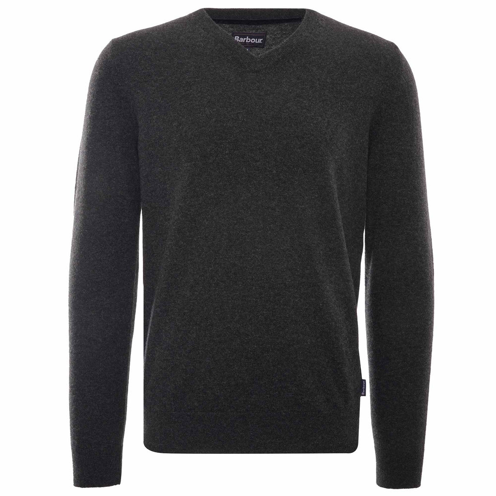 Harrow V-Neck Jumper - Charcoal