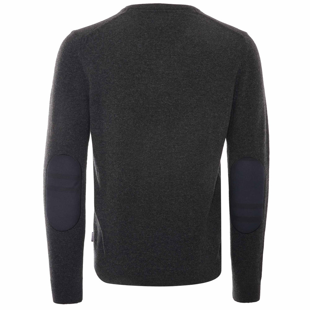 Harrow V-Neck Jumper - Charcoal