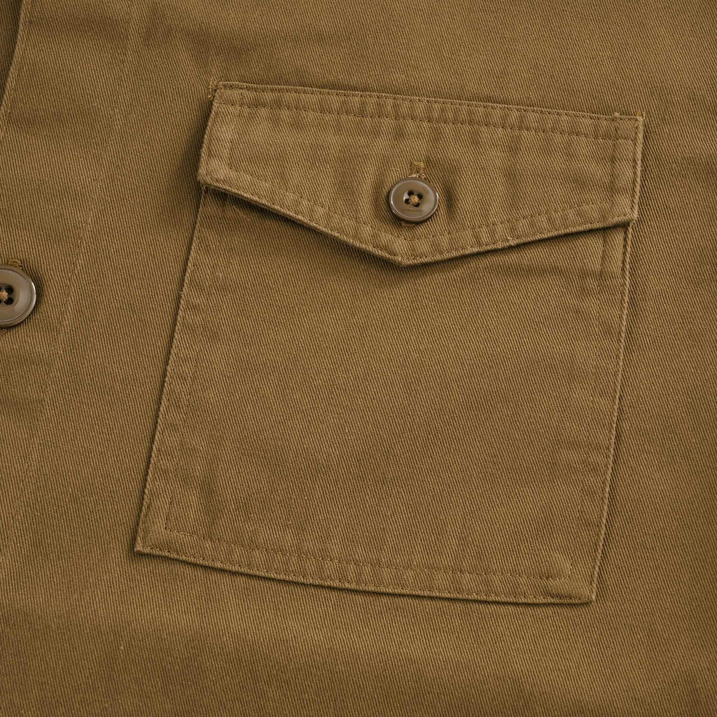 Essential Twill Overshirt - Sandstone