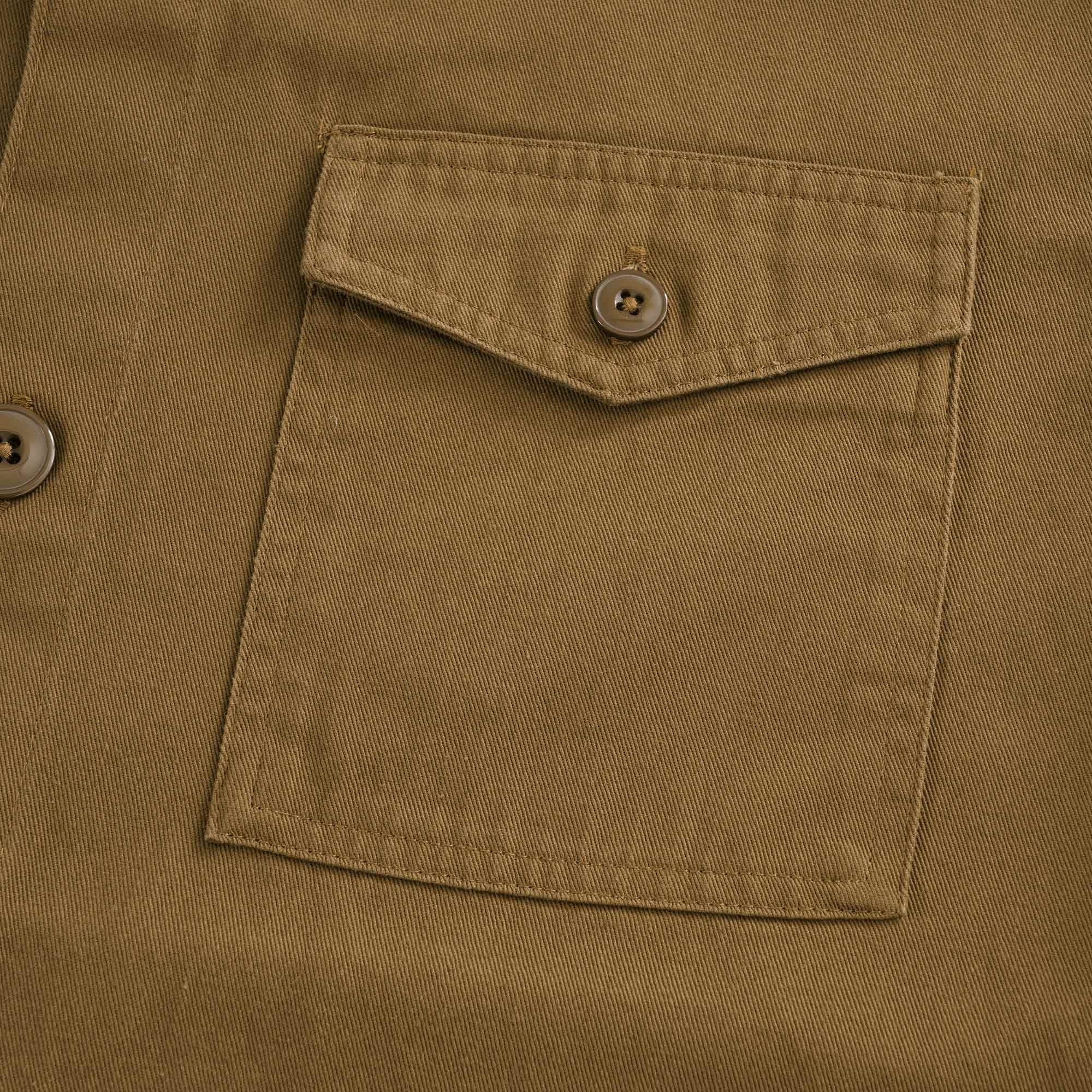 Essential Twill Overshirt - Sandstone
