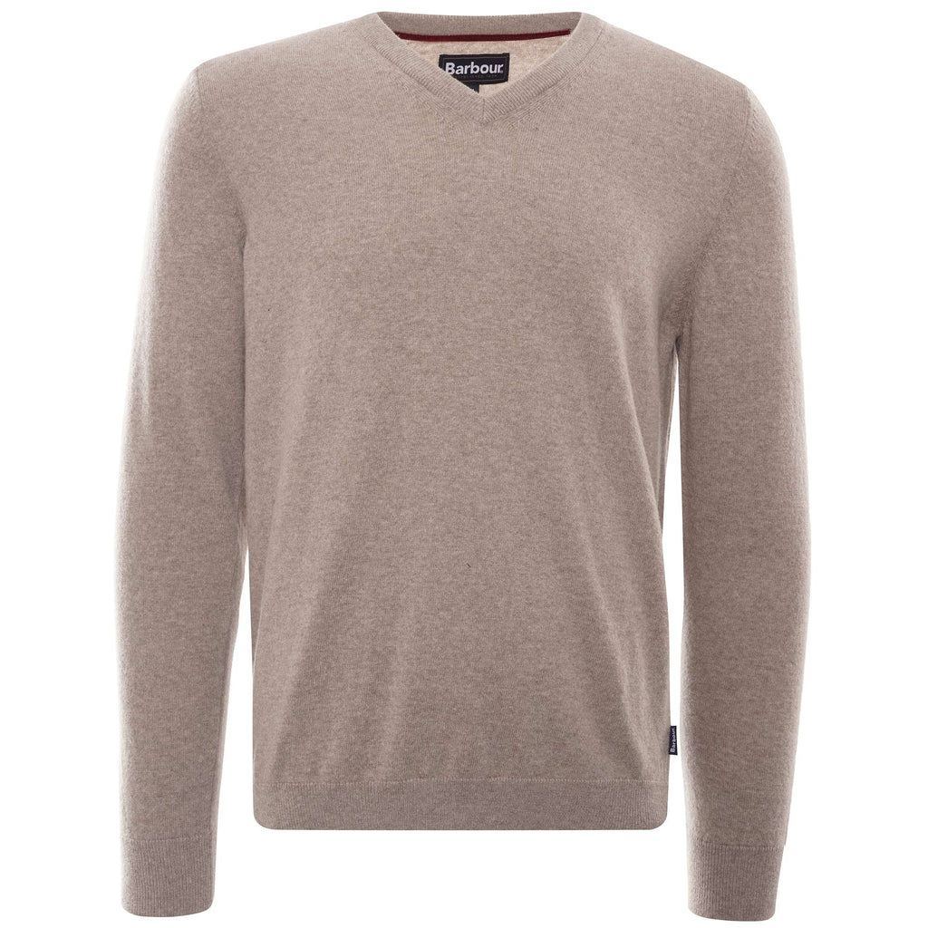 Harrow V-Neck Jumper - Stone