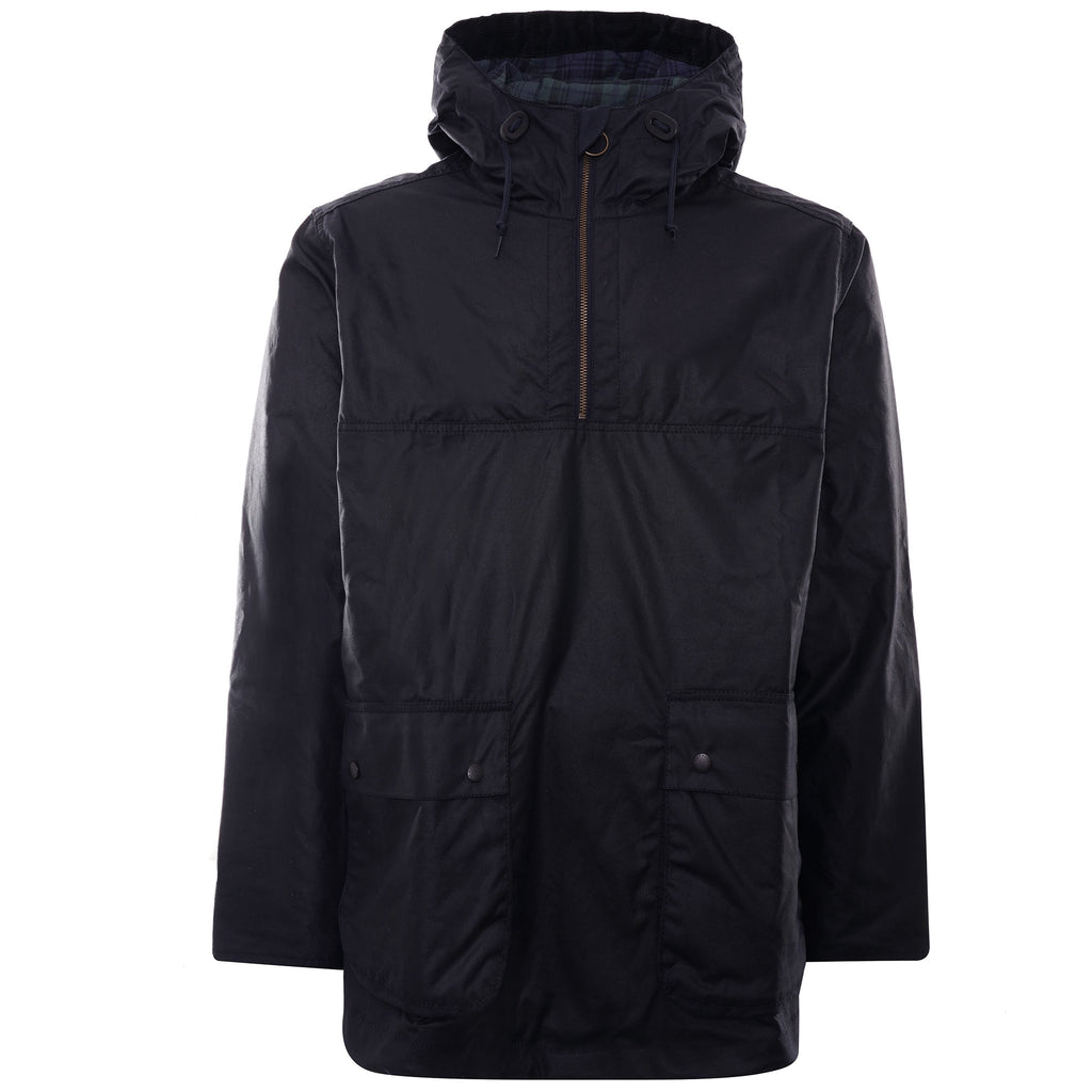 Wax Camo Smock Jacket - Navy