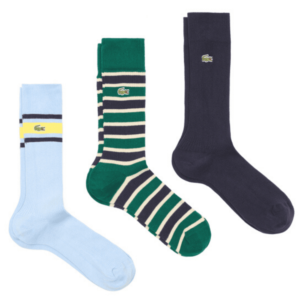 Heritage Ribbed Cotton Sock Three-Pack - Multi