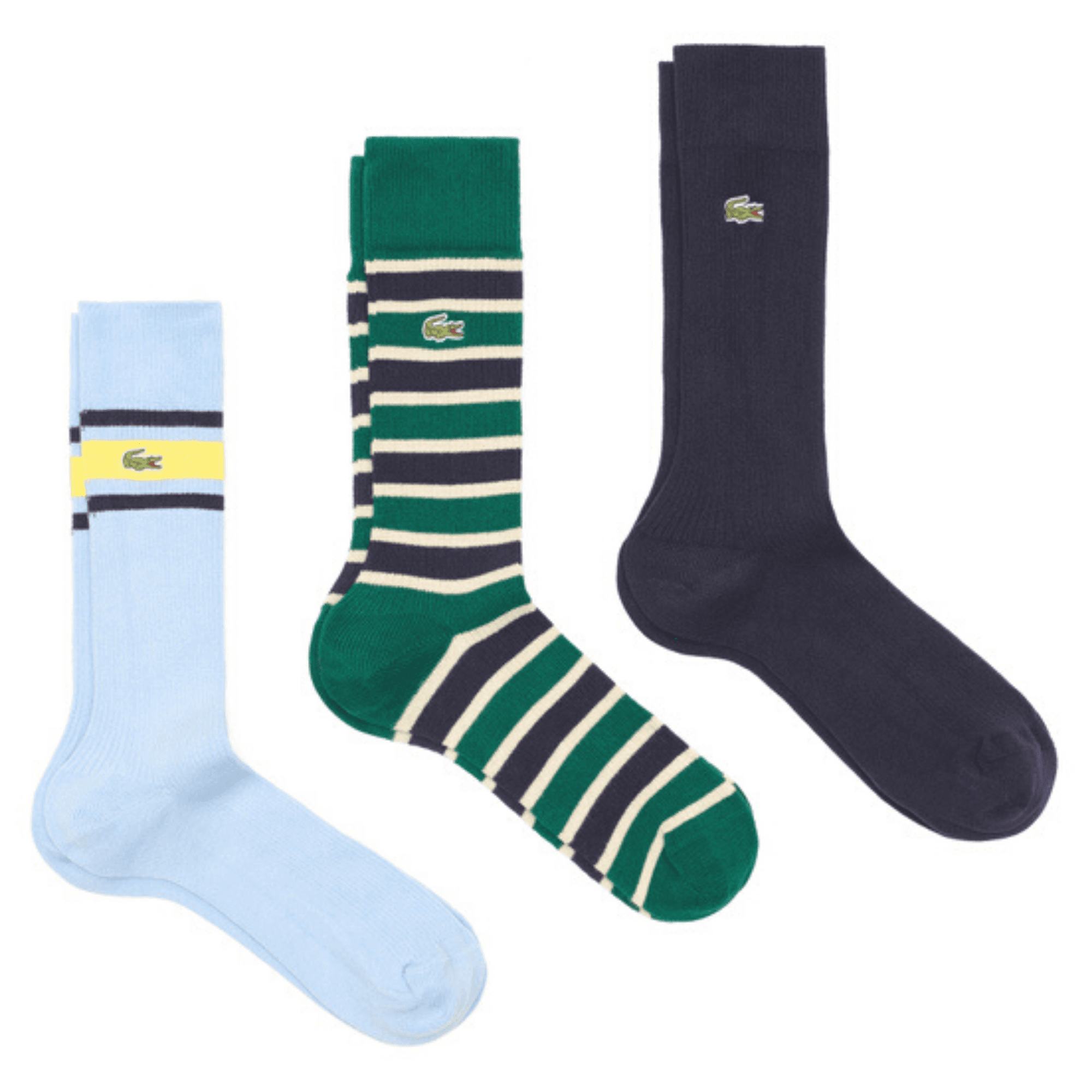 Heritage Ribbed Cotton Sock Three-Pack - Multi