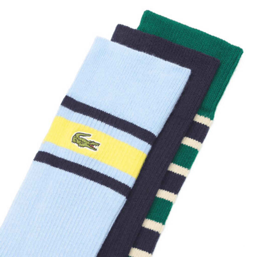 Heritage Ribbed Cotton Sock Three-Pack - Multi