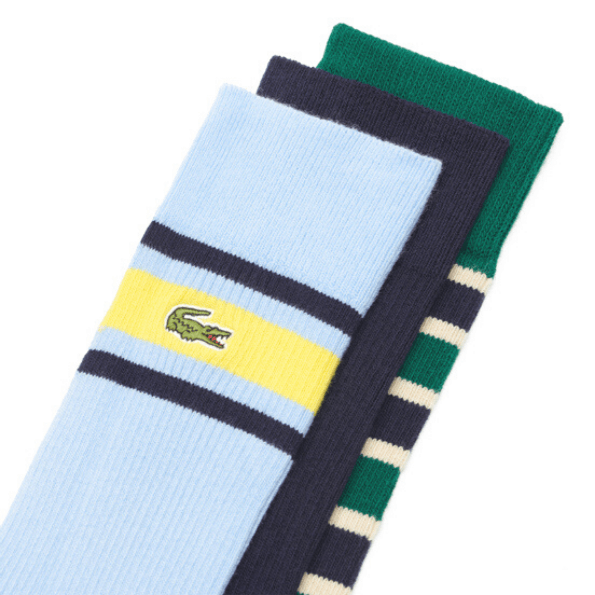 Heritage Ribbed Cotton Sock Three-Pack - Multi