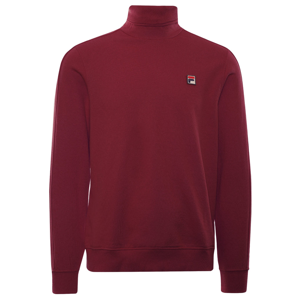 Noah Fleece Roll Neck Sweatshirt - Rhubarb