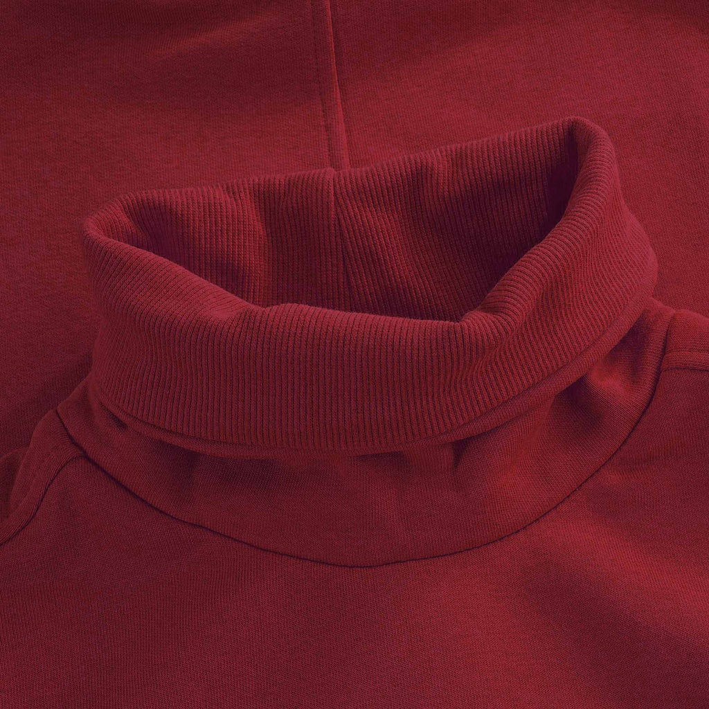 Noah Fleece Roll Neck Sweatshirt - Rhubarb