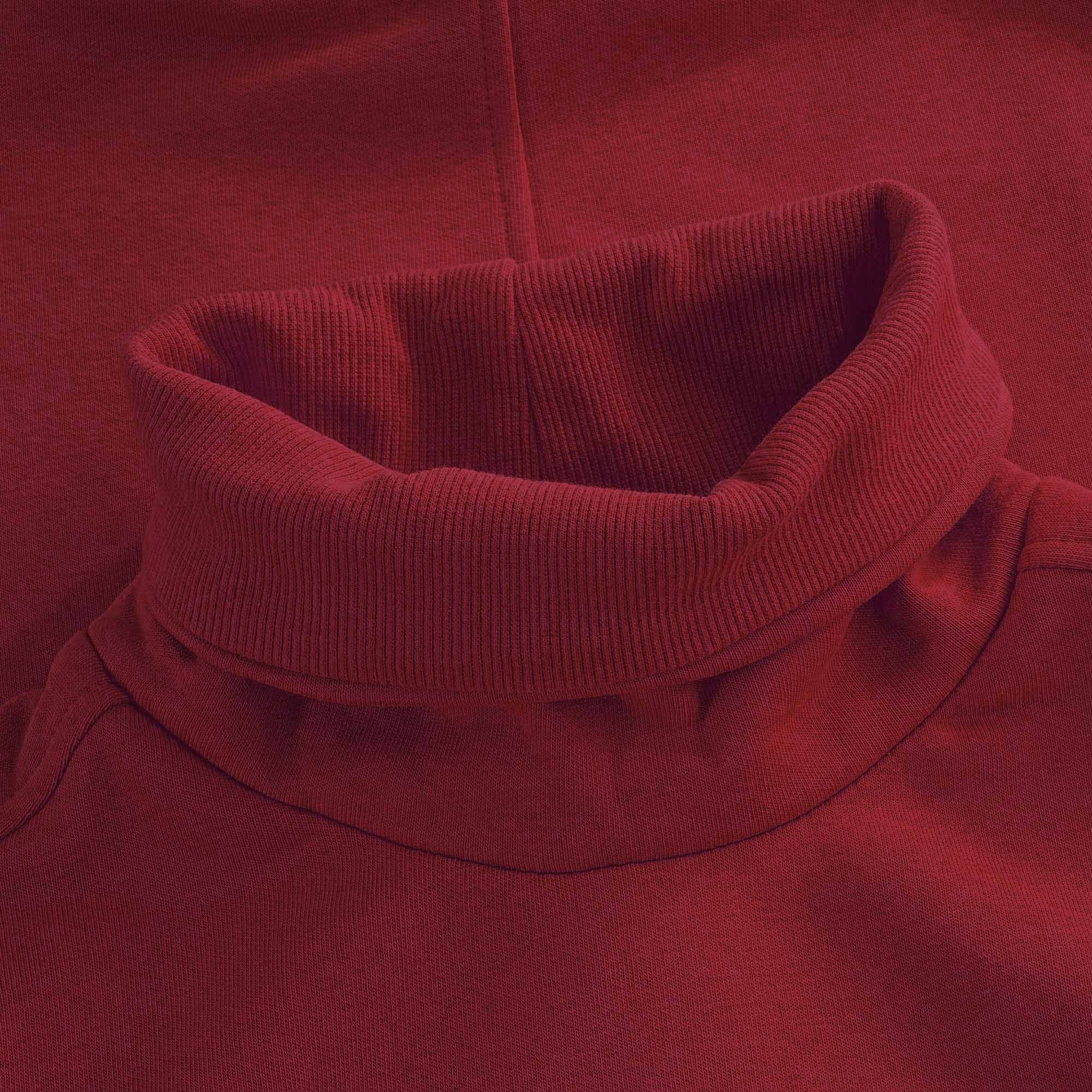 Noah Fleece Roll Neck Sweatshirt - Rhubarb