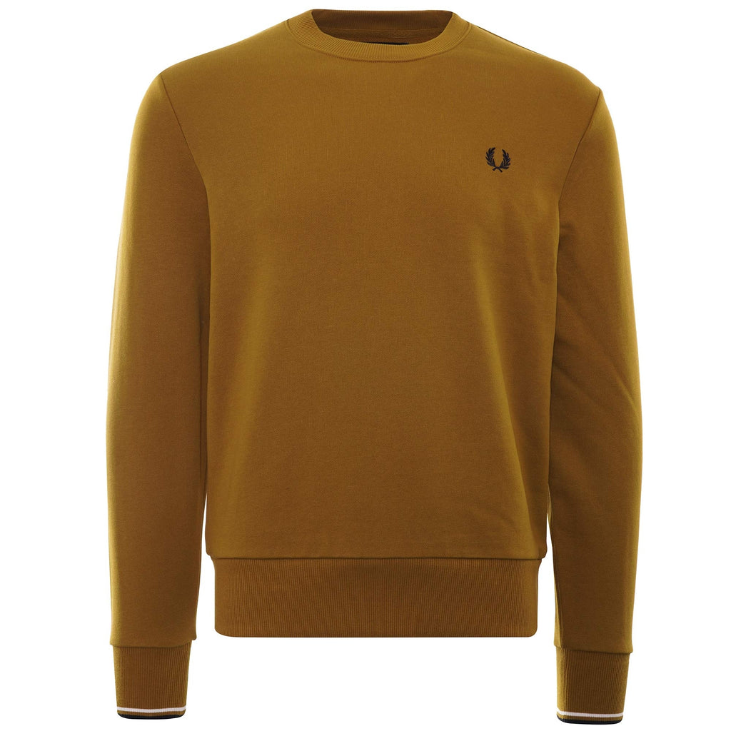 Crew Neck Sweatshirt - Dark Caramel