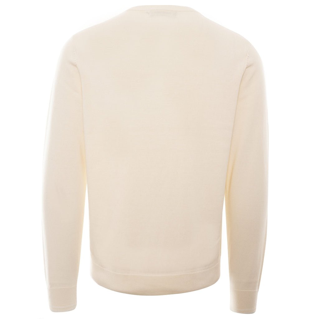 Cable Knit Crew Neck Jumper - Ecru