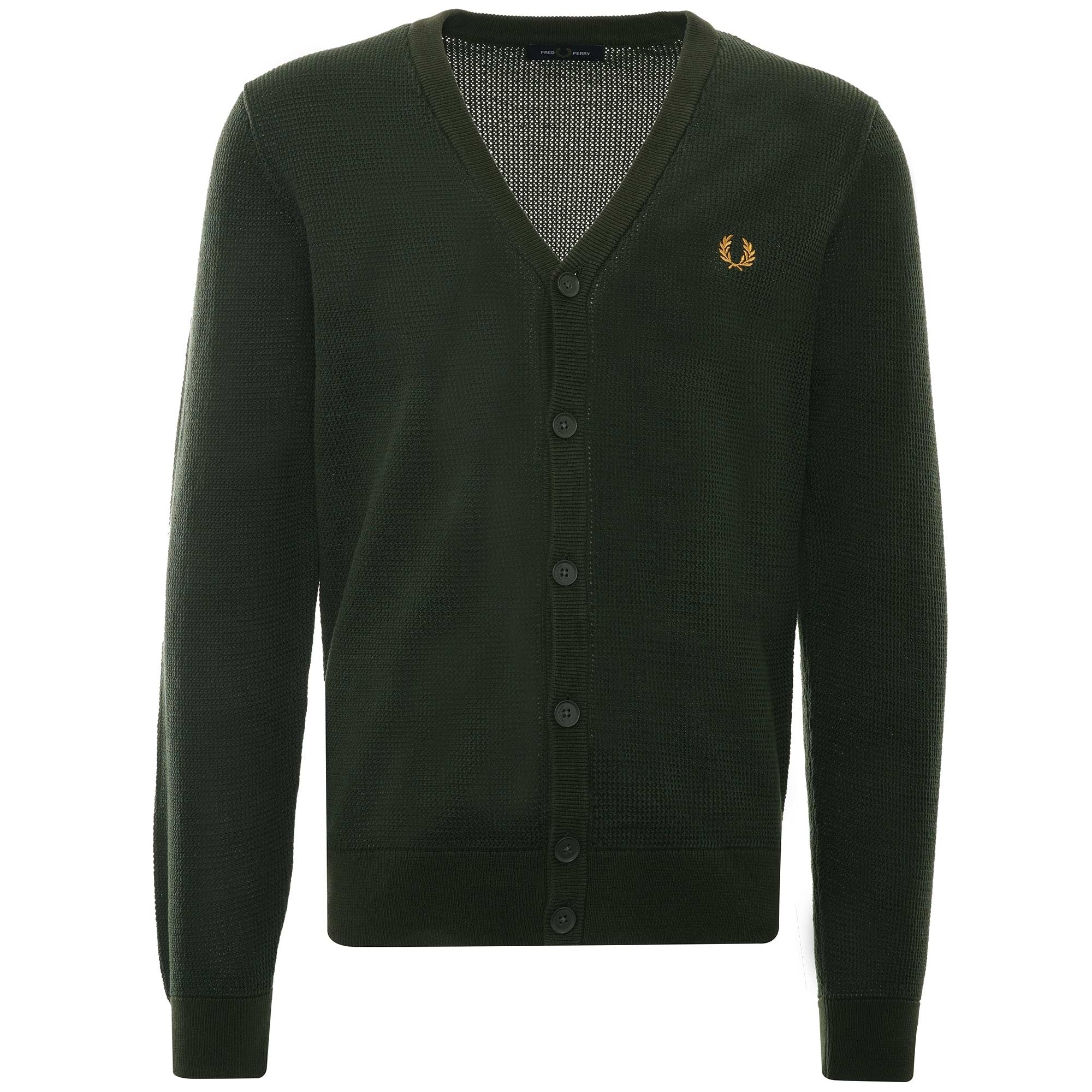 Textured Cardigan - Hunting Green