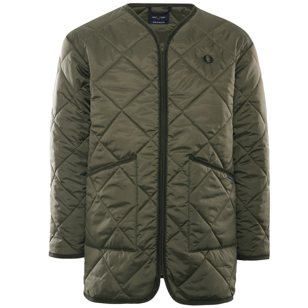 Fred Perry Reissues x Lavenham Quilted Liner - Olive Green