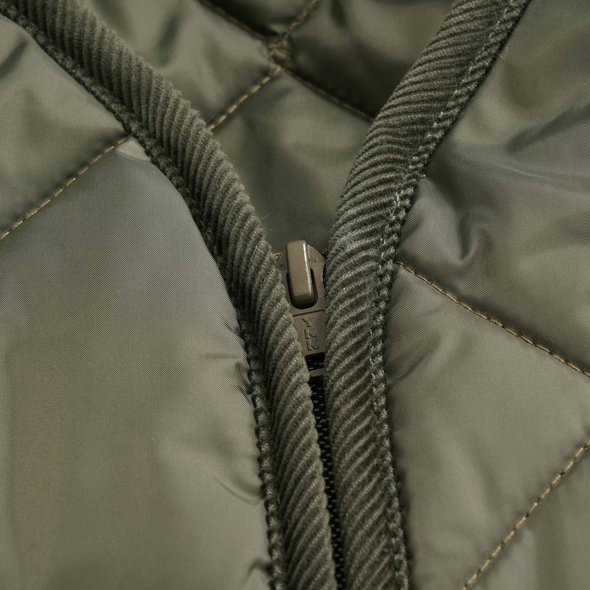 Fred Perry Reissues x Lavenham Quilted Liner - Olive Green