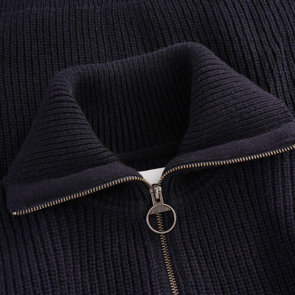 Crook Knitted Half Zip Jumper - Navy