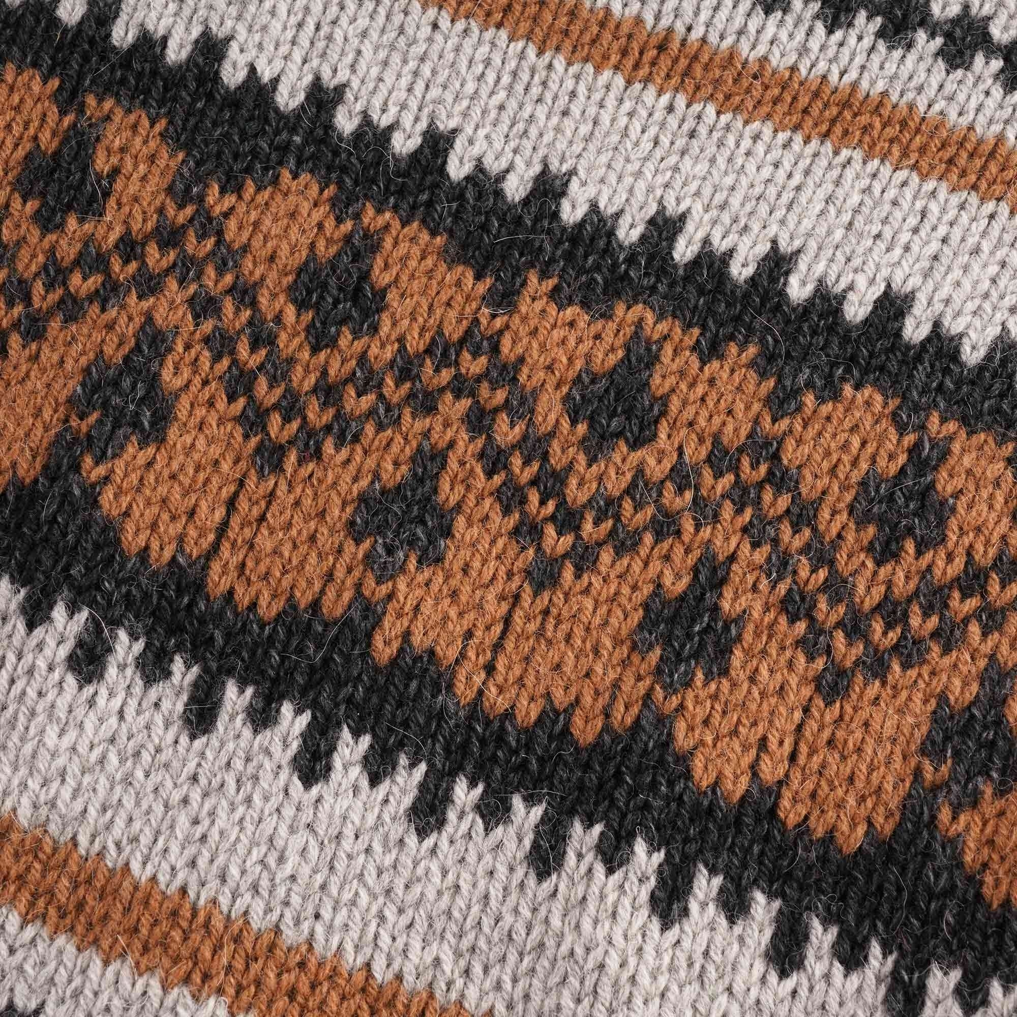 A.P.C. Franz Fair Isle Crew Knit - Gris