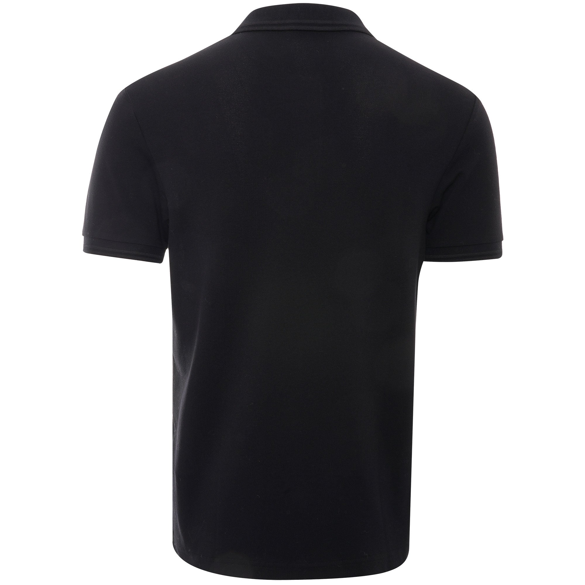 Knitted Stripe Polo Shirt - Black